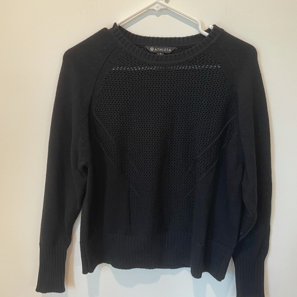 Athleta Cortina Sweater Black Small - Picture 8 of 9